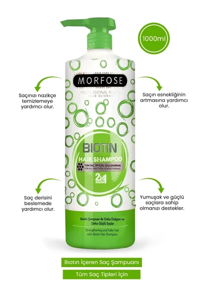 LitaeTrend Biotin Şampuan 1000 ML - Yumuşak ve Güçlü Saçlar - 1