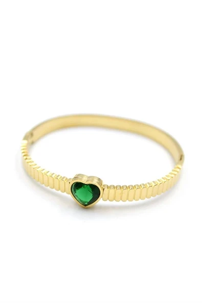 LitaeTrend Kalp Bilezik - Yeşil ürün görseli