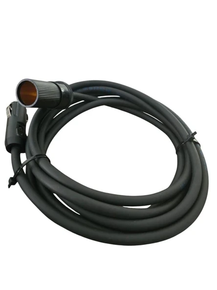 Araç Çakmak Uzatma Kablosu 12-24 Volt 16Amper 2 X1,5mm TTR Bakır 3 Mt-Siyah ürün görseli 1