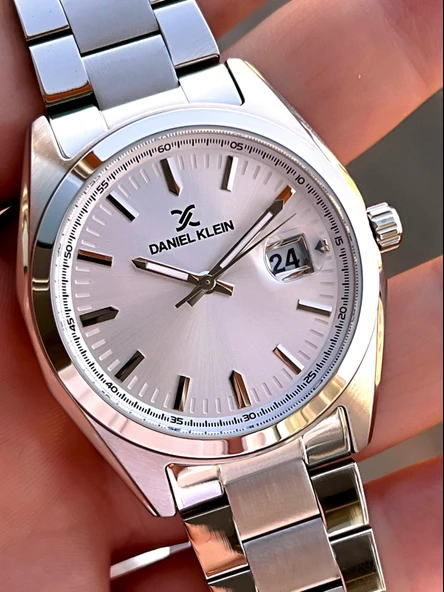 Daniel Klein İtalyan Tasarım Bileklik Hediyeli 2 Yıl Garantili 3 Atm Erkek Kol Saati ES.14137-1 - Resim 4