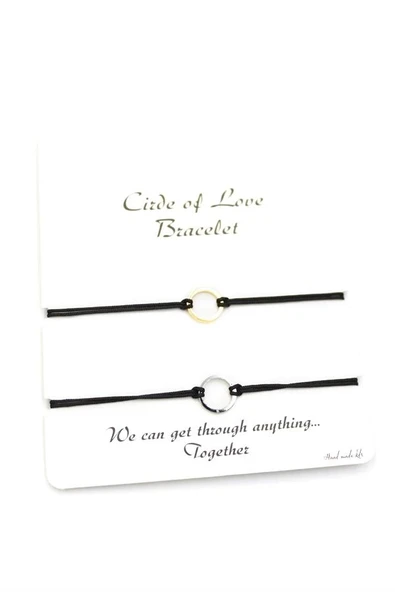 LitaeTrend Arkadaş İp Bileklik - Siyah - Resim 2