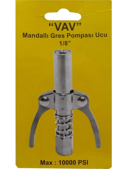 Vav Mandallı Gres Pompası Ucu Çift Mandallı - Resim 3