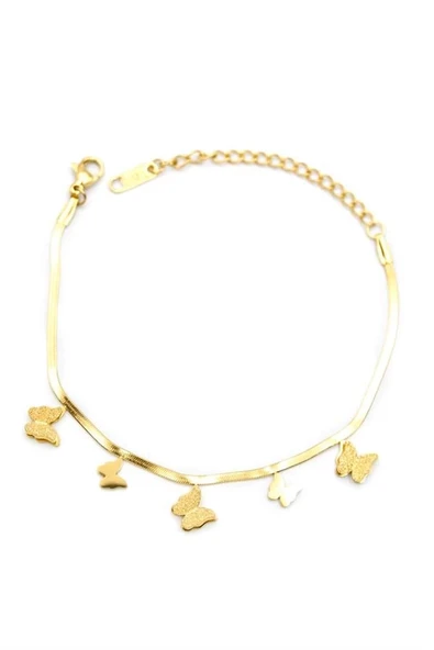 LitaeTrend Kelebek Bileklik - Altın - Resim 2