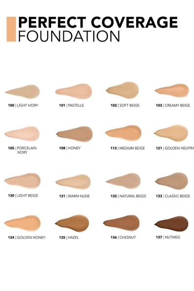 FLORMAR PERFECT COVERAGE YOĞUN KAPATICI SU BAZLI FONDÖTEN (NÖTR ALT TON) -100 LİGHT IVORY-8682536058124 - 6