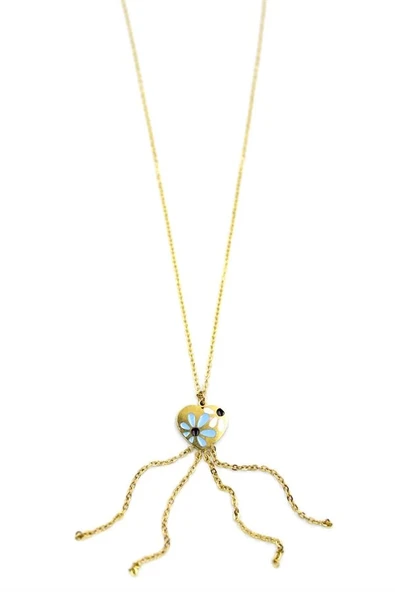 LitaeTrend Zincirli Kalp Kolye - Altın ürün görseli 1