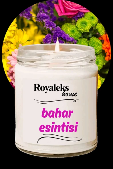 LitaeTrend Doğal Özel Seri Kokulu Dekoratif Kavanoz Mum 210 cc - Bahar Esintisi - RYL ürün görseli 1