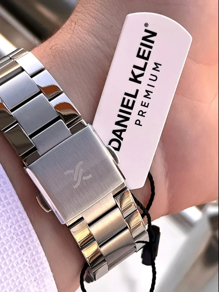 Daniel Klein İtalyan Tasarım Bileklik Hediyeli 2 Yıl Garantili 3 Atm Erkek Kol Saati ES.14137-2 - Resim 5