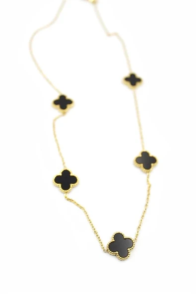 LitaeTrend Vc Yonca Kolye - Siyah ürün görseli 1