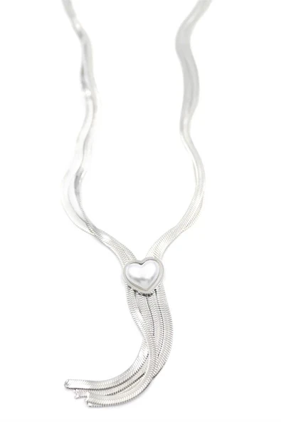 LitaeTrend Kalp Kolye - Gümüş ürün görseli 1