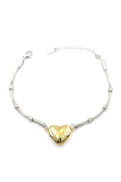 LitaeTrend Kalp Zincir Bileklik - Altın ürün görseli 1