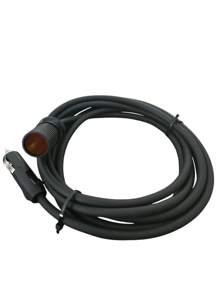 Araç Çakmak Uzatma Kablosu 12-24 Volt 16Amper 2 X1,5mm TTR Bakır 3 Mt-Siyah - Resim 4