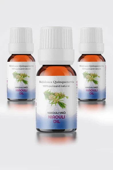 Nioli Uçucu Yağı %100 Doğal Seyreltilmemiş 3'lü Set ( Niaouli Essential Oil) 3x10 Ml
