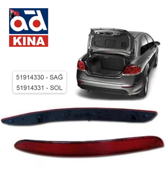 51914330 ARKA TAMPON REFLEKTÖRÜ SAĞ LINEA 2013-> 51914330 ürün görseli