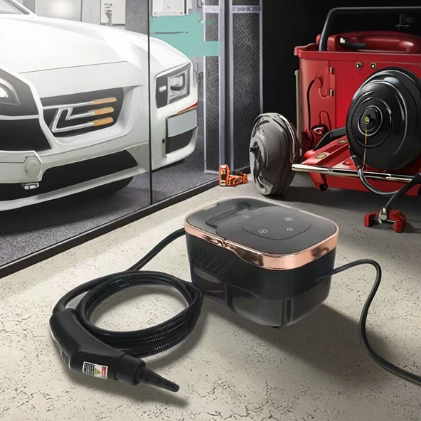 Valkyrie 2500W Yüksek Basınçlı Buharlı Temizleyici  6 Kademeli Güç Ayarı 10 Farklı Başlık Çok Fonksiyonlu Temizlik Makinesi - 8