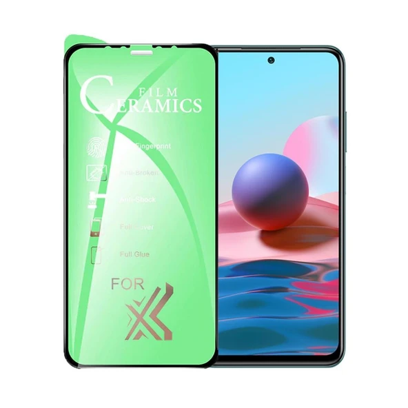 Logis Redmi Note 10 Pro 9D Mat Seramik Tam Kaplayan Ekran Koruyucu Cam - 1