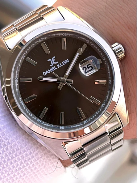Daniel Klein İtalyan Tasarım Bileklik Hediyeli 2 Yıl Garantili 3 Atm Erkek Kol Saati ES.14137-5 - Resim 2