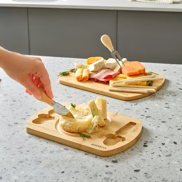 Karaca Lily Bamboo 2'li Pro Kesme Ve Sunum Tahtası - Resim 2