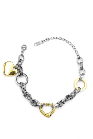 LitaeTrend Kalp Bileklik - Gümüş - Resim 2