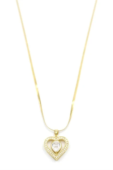 LitaeTrend Kalp Kolye - Altın ürün görseli 1