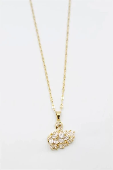 LitaeTrend Kuğu Kolye - Altın ürün görseli 1