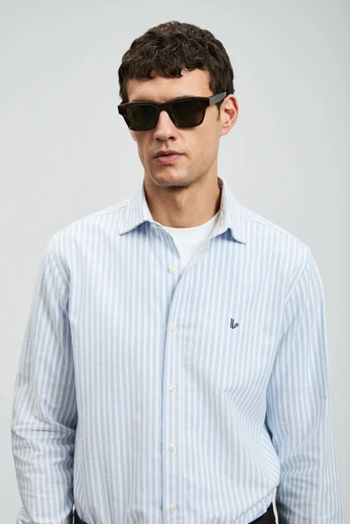 Lufian 112010671 Cosı Erkek Basic Gömlek Regular Fit Erkek Gömlek - Resim 6