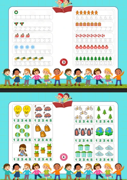 Büyük Boy Okul Öncesi YAZ-SİL Eğitim Kitabı - 4