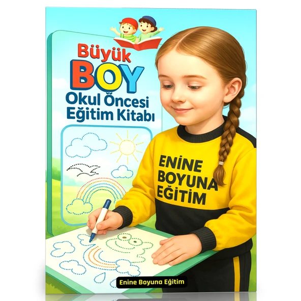 Büyük Boy Okul Öncesi YAZ-SİL Eğitim Kitabı