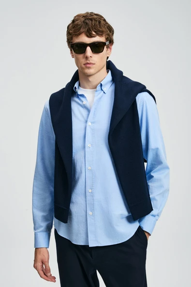 Lufian 112010676 Danıel Erkek Basic Gömlek Regular Fit Erkek Gömlek ürün görseli 1