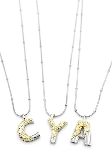 LitaeTrend 24'lü Harf Kolye - Gümüş ürün görseli 1