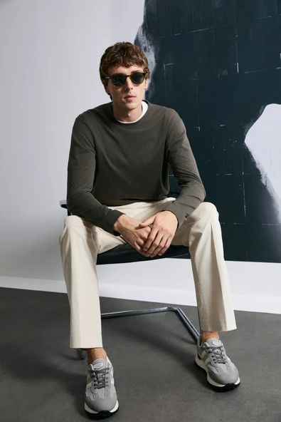 Lufian 112090148 Dean Kazak Erkek Sweatshirt - Resim 2