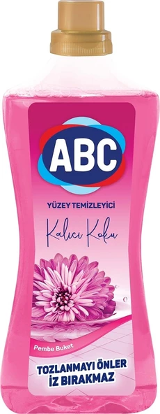 ABC YÜZEY TEMİZLEYİCİ KALICI KOKU PEMBE BUKET 900ML X 3 ADET - 1
