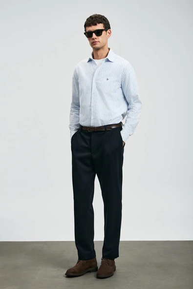 Lufian 112010671 Cosı Erkek Basic Gömlek Regular Fit Erkek Gömlek - Resim 5