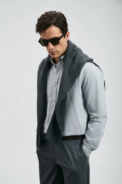 Lufian 112010676 Danıel Erkek Basic Gömlek Regular Fit Erkek Gömlek - Resim 6