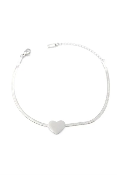 LitaeTrend Kalp Bileklik - Gümüş - Resim 2