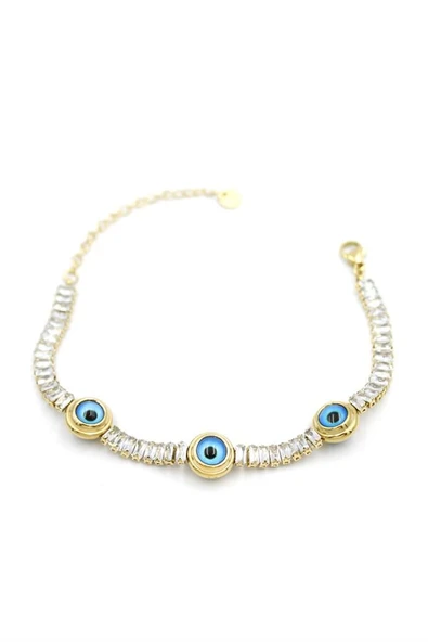 LitaeTrend Nazar Su Yolu Bileklik - Altın - Resim 2