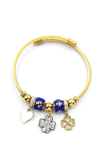LitaeTrend Yonca Charm Bilezik - Altın - 1