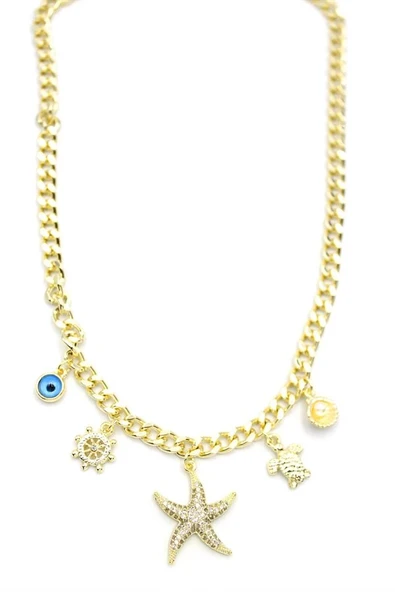 LitaeTrend Deniz Yıldızı Kolye - Altın