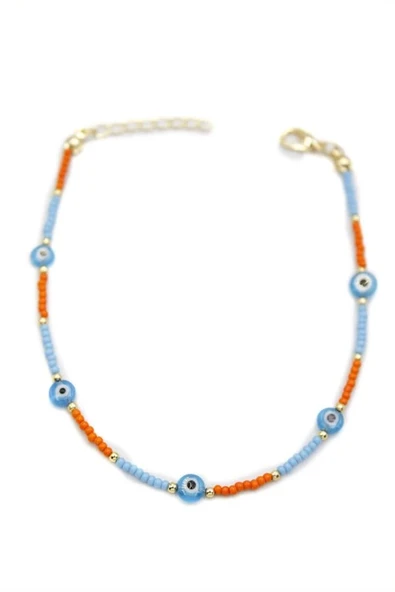 LitaeTrend Nazar Boncuklu  Halhal - Mavi ürün görseli 1