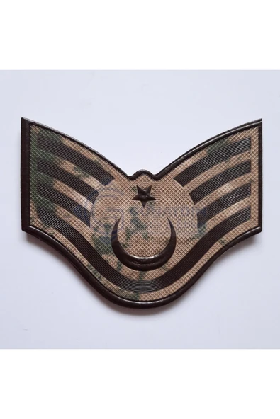 Kamuflaj Jandarma Astsubay Üst Çavuş 3D Plastik TPU Rütbe, Bir Çift, Yeni Tip, Cırtlı ürün görseli