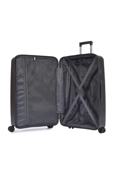 Pierre Cardin Trolley Valiz Antrasit Büyük Boy 04PC8005-01-ANT - Resim 4