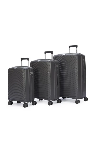 Pierre Cardin Trolley Valiz Antrasit Büyük Boy 04PC8005-01-ANT - Resim 10