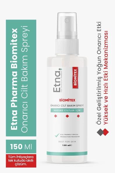 Etna Pharma Biomitex Onarıcı Cilt Bakım Losyonu 150 ML (Sprey Formatında)  (UYUZ, KAŞINTI, KENE) - 2