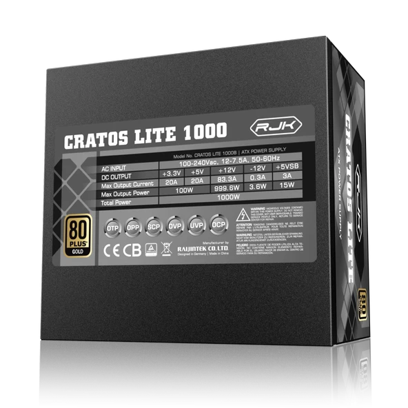RAIJINTEK Raijintek Cratos Lite 850W 80+ Gold PCIE5.1 - Resim 4