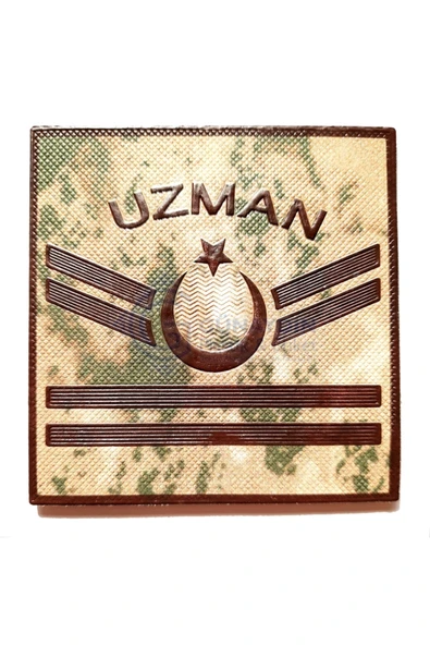 Kamuflaj J. Asayiş 2 Kademeli Uzman Çavuş 3D Plastik TPU Rütbe, Çift, 2025 Yeni Tip, Cırtlı ürün görseli