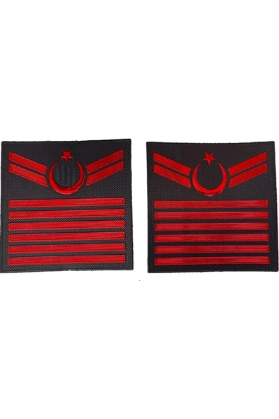 Jandarma Asayiş Uzman Çavuş 6 Kademeli 3D Plastik TPU Rütbesi, Bir Çift, Yeni Tip, Cırtlı ürün görseli