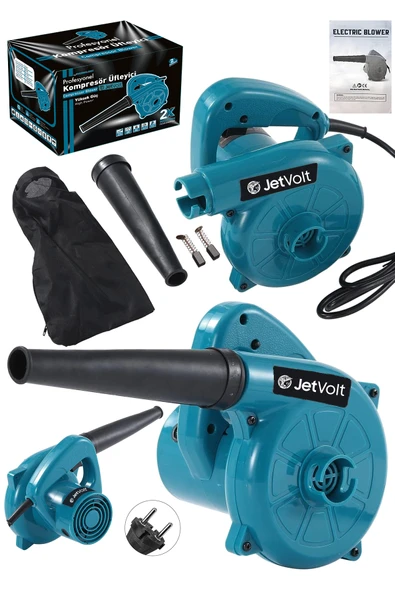 JetVolt 4100 Watt Hava Üfleme Emme Makinesi 6 Kademe Devir Ayarlı Elektrikli Hava Üfleme Körüğü Mavi ürün görseli