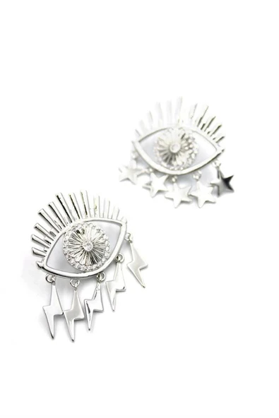 LitaeTrend Göz Küpe - Gümüş ürün görseli 1