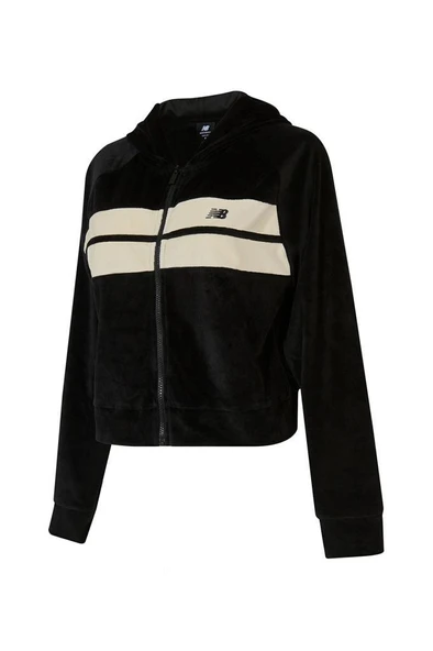 New Balance Lifestyle WNJ3506-BK Siyah Kadın Kapüşonlu Sweatshirt - 1