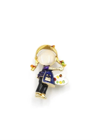 LitaeTrend Ressam Broş - Mavi ürün görseli 1