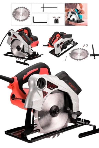 JetVolt Profesional Elektrikli Sunta Kesme Makinası Daire Testere - Kırmızı - 1